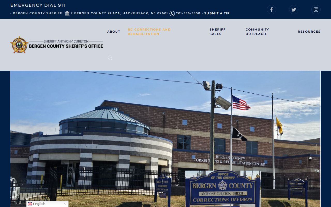 Bergen County arrest booking and jail overview